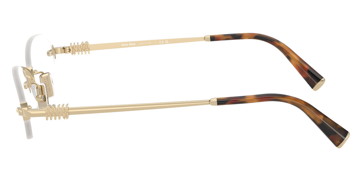Miu Miu® MU 53WV Eyeglasses MU 53WV ZVN1O1 53 - Pale Gold