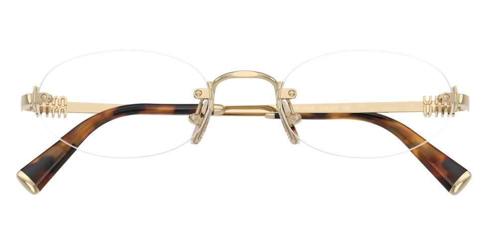 Miu Miu® MU 53WV Eyeglasses MU 53WV ZVN1O1 53 - Pale Gold