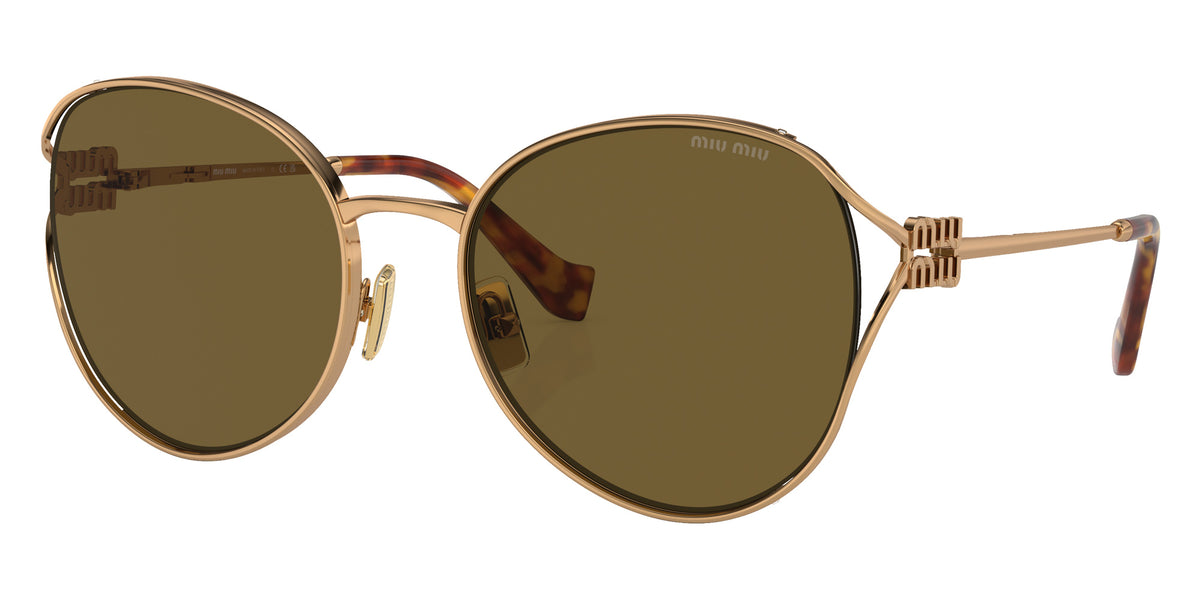 Miu Miu® MU 53YS Sunglasses MU 53YS 7OE01T 58 - Gold Brass