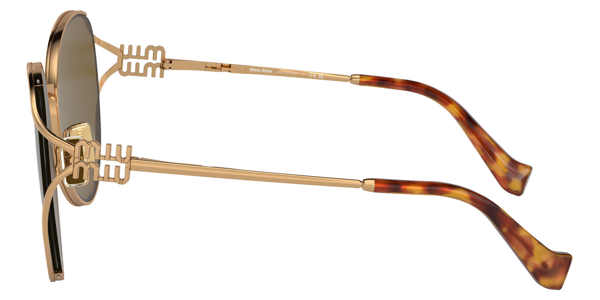 Miu Miu® MU 53YS Sunglasses MU 53YS 7OE01T 58 - Gold Brass