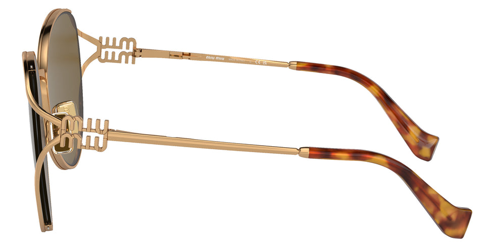 Miu Miu® MU 53YS Sunglasses MU 53YS 7OE01T 58 - Gold Brass