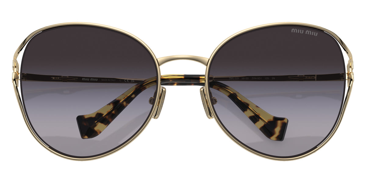 Miu Miu® MU 53YS Sunglasses MU 53YS ZVN5D1 58 - Pale Gold