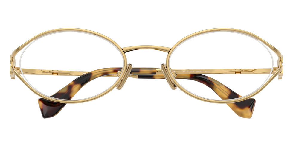 Miu Miu® MU 53ZV Eyeglasses MU 53ZV 5AK1O1 51 - Gold