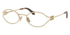 Miu Miu® MU 53ZV Eyeglasses MU 53ZV ZVN1O1 51 - Pale Gold