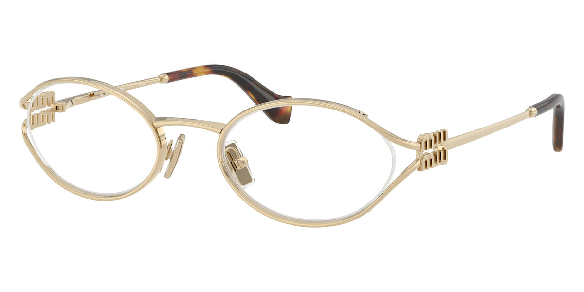 Miu Miu® MU 53ZV Eyeglasses MU 53ZV ZVN1O1 51 - Pale Gold