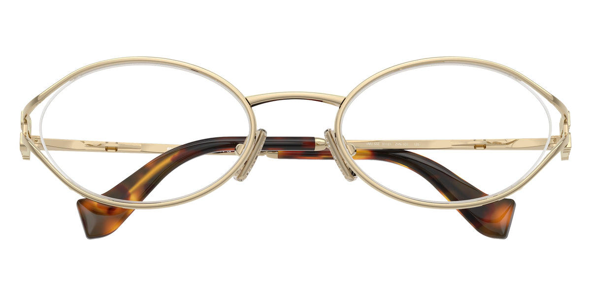Miu Miu® MU 53ZV Eyeglasses MU 53ZV ZVN1O1 51 - Pale Gold