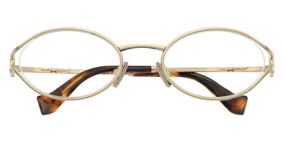 Miu Miu® MU 53ZV Eyeglasses MU 53ZV ZVN1O1 51 - Pale Gold