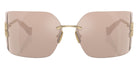 Miu Miu® MU 54YS Sunglasses MU 54YS ZVN20F 80 - Pale Gold