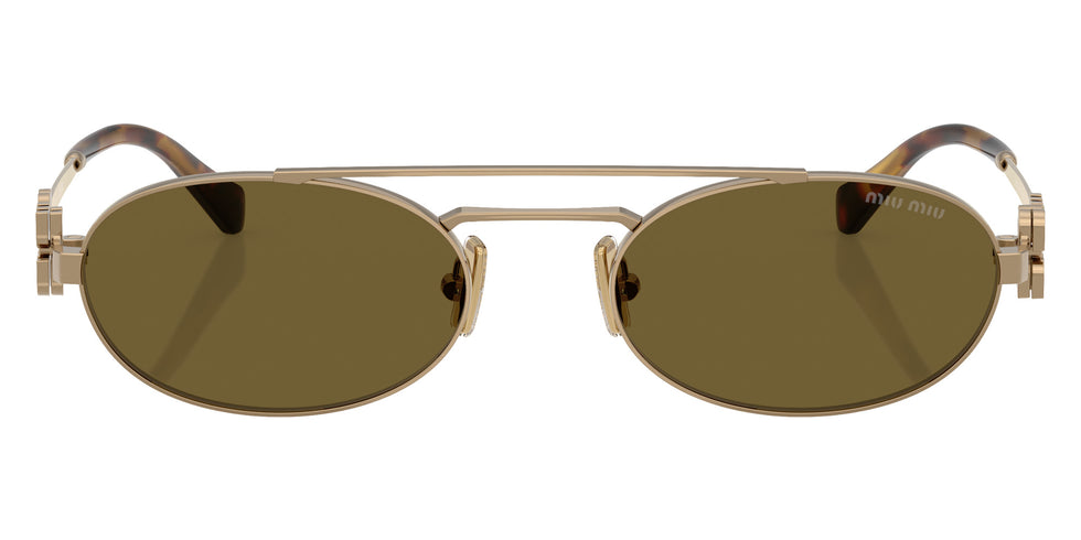 Miu Miu® MU 54ZS Sunglasses MU 54ZS 7OE09Z 53 - Brass Gold