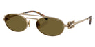 Miu Miu® MU 54ZS Sunglasses MU 54ZS 7OE09Z 53 - Brass Gold