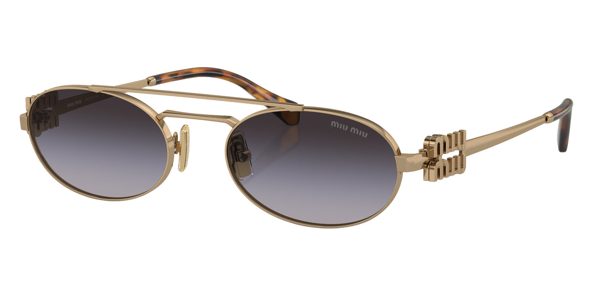 Miu Miu® MU 54ZS Sunglasses MU 54ZS 7OE5D1 53 - Antique Gold