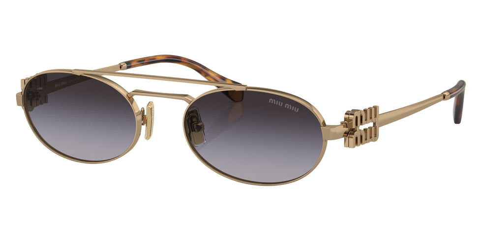 Miu Miu® MU 54ZS Sunglasses MU 54ZS 7OE5D1 53 - Antique Gold