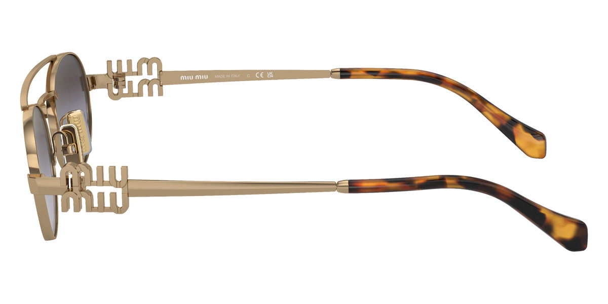 Miu Miu® MU 54ZS Sunglasses MU 54ZS 7OE5D1 53 - Antique Gold