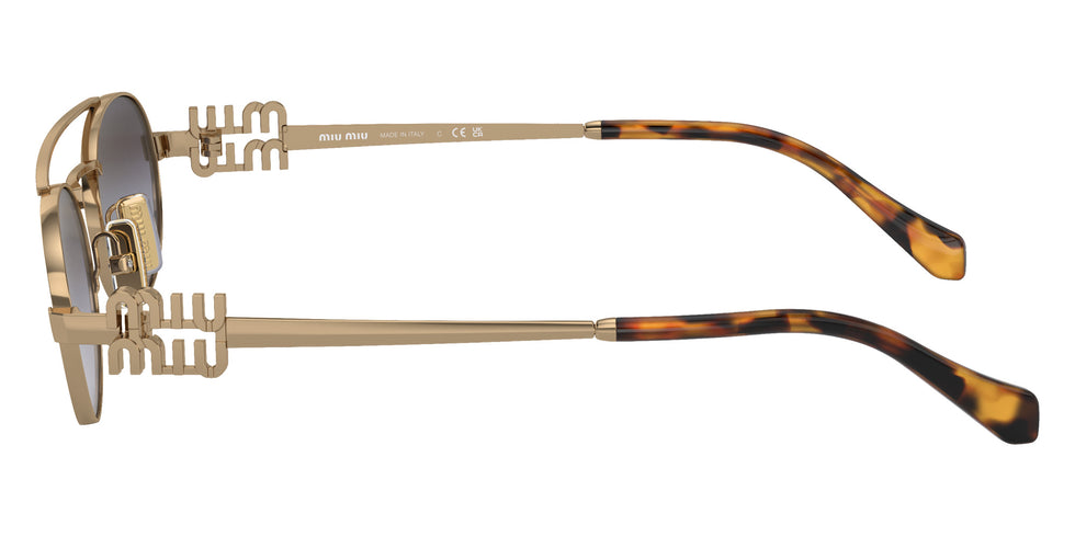 Miu Miu® MU 54ZS Sunglasses MU 54ZS 7OE5D1 53 - Antique Gold