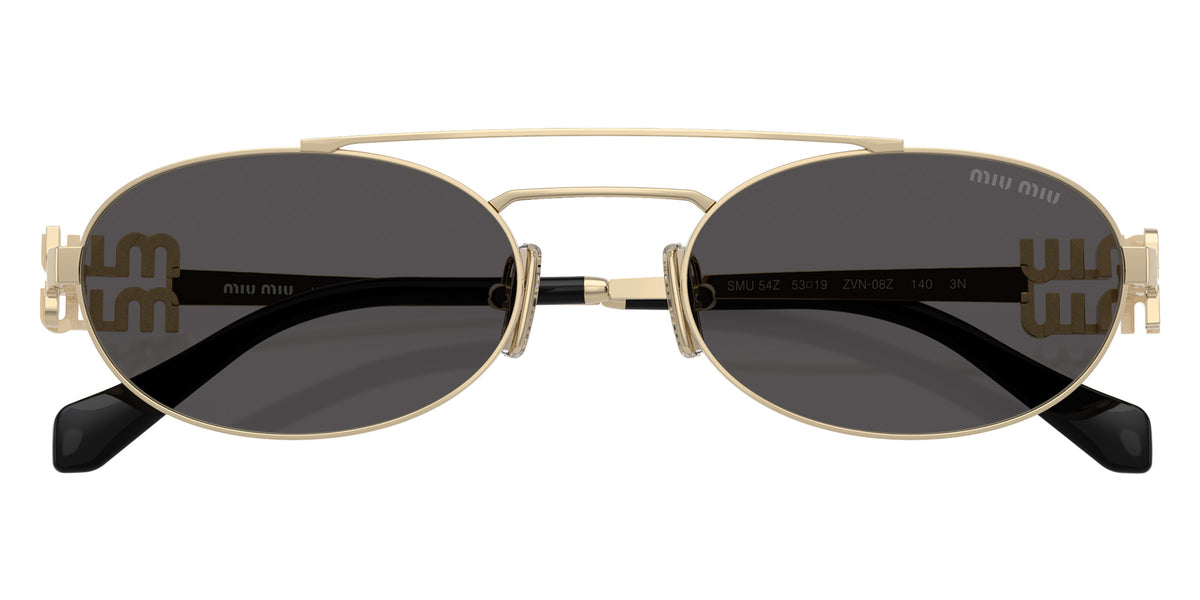 Miu Miu® MU 54ZS Sunglasses MU 54ZS ZVN08Z 53 - Pale Gold