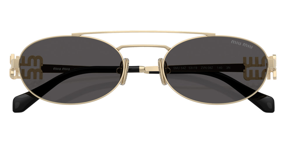 Miu Miu® MU 54ZS Sunglasses MU 54ZS ZVN08Z 53 - Pale Gold