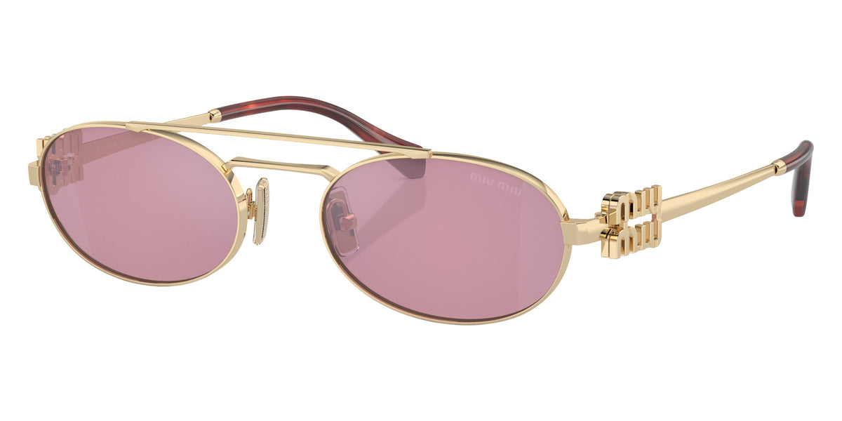 Miu Miu® MU 54ZS Sunglasses MU 54ZS ZVN50D 53 - Pale Gold