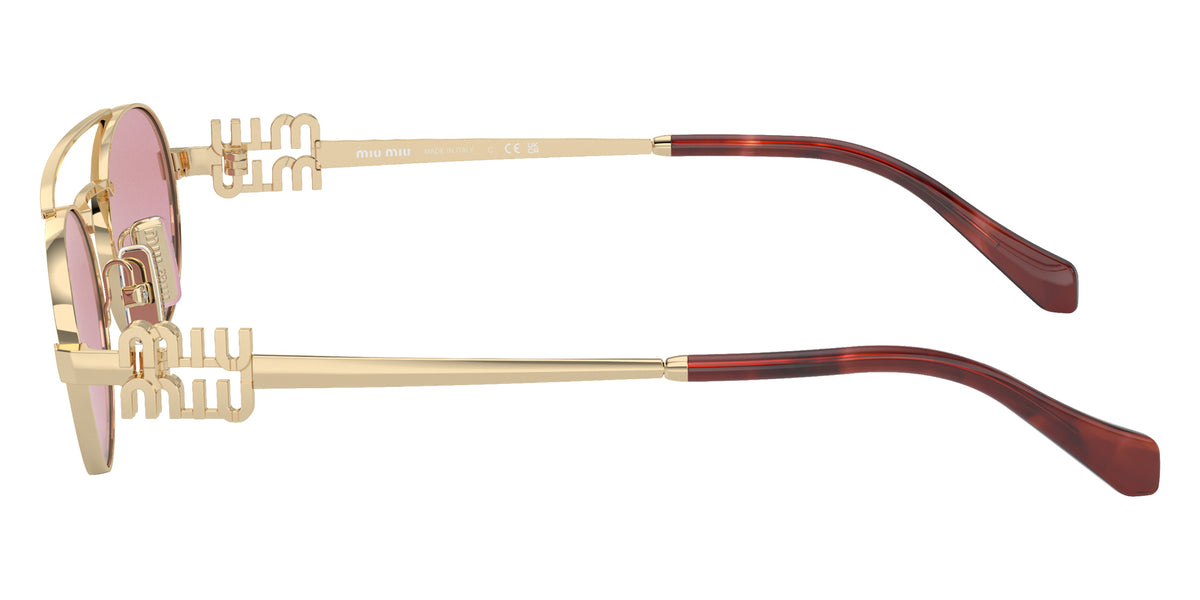 Miu Miu® MU 54ZS Sunglasses MU 54ZS ZVN50D 53 - Pale Gold