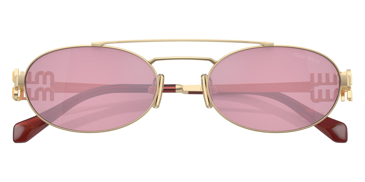 Miu Miu® MU 54ZS Sunglasses MU 54ZS ZVN50D 53 - Pale Gold