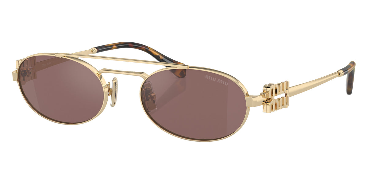 Miu Miu® MU 54ZS Sunglasses MU 54ZS ZVN70D 53 - Pale Gold