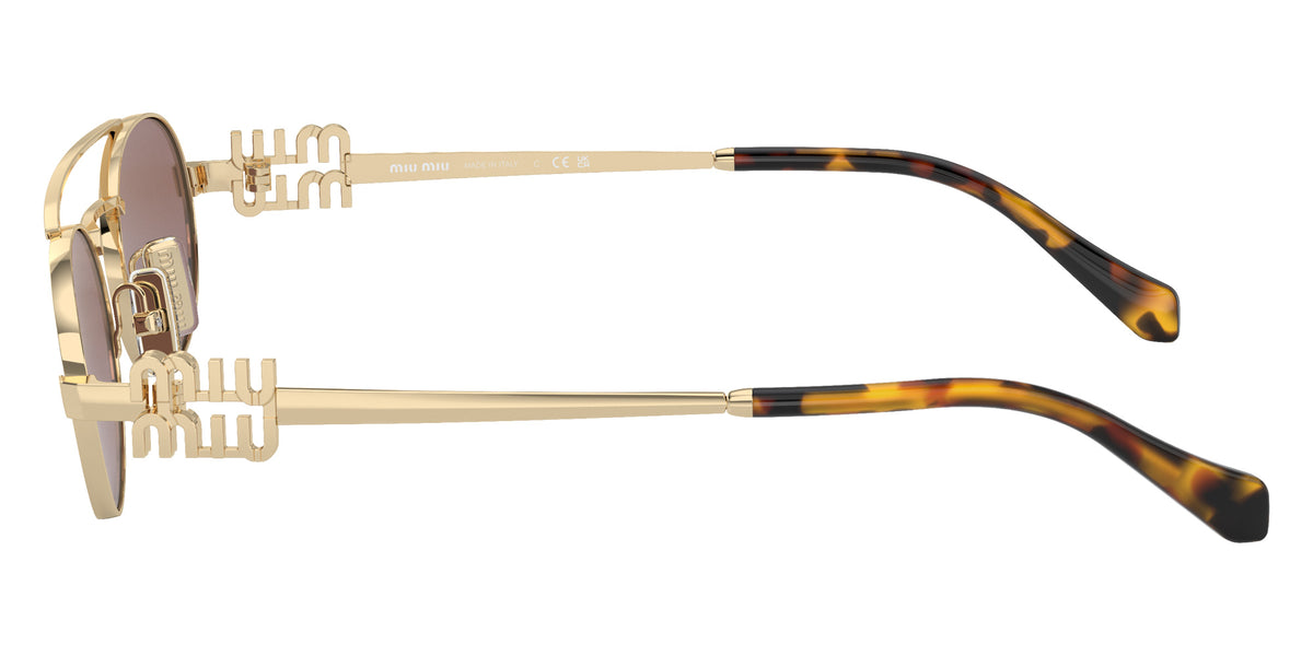 Miu Miu® MU 54ZS Sunglasses MU 54ZS ZVN70D 53 - Pale Gold