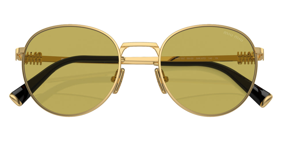 Miu Miu® MU 55ZS Sunglasses MU 55ZS 5AK07O 50 - Gold