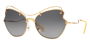 Miu Miu® MU 56RS Sunglasses MU 56RS 7OE3E2 65 - Antique Gold