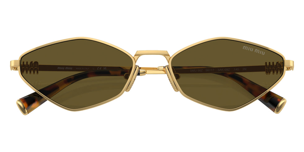Miu Miu® MU 56ZS Sunglasses MU 56ZS 5AK09Z 56 - Gold