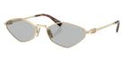 Miu Miu® MU 56ZS Sunglasses MU 56ZS ZVN50K 56 - Pale Gold