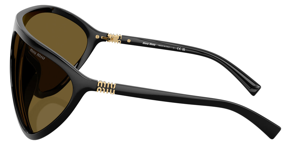 Miu Miu® MU A01S Sunglasses MU A01S 1AB01T 75 - Black