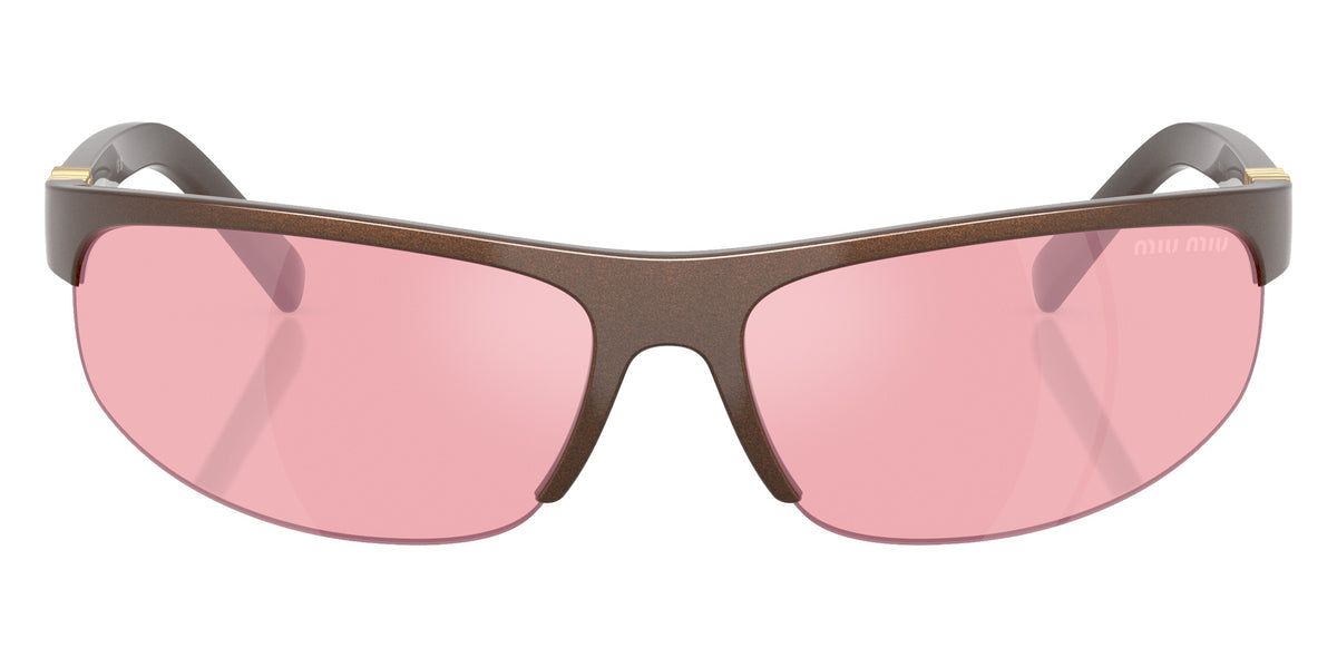 Miu Miu® MU A02S Sunglasses MU A02S 14Y70J 70 - Cocoa Metal