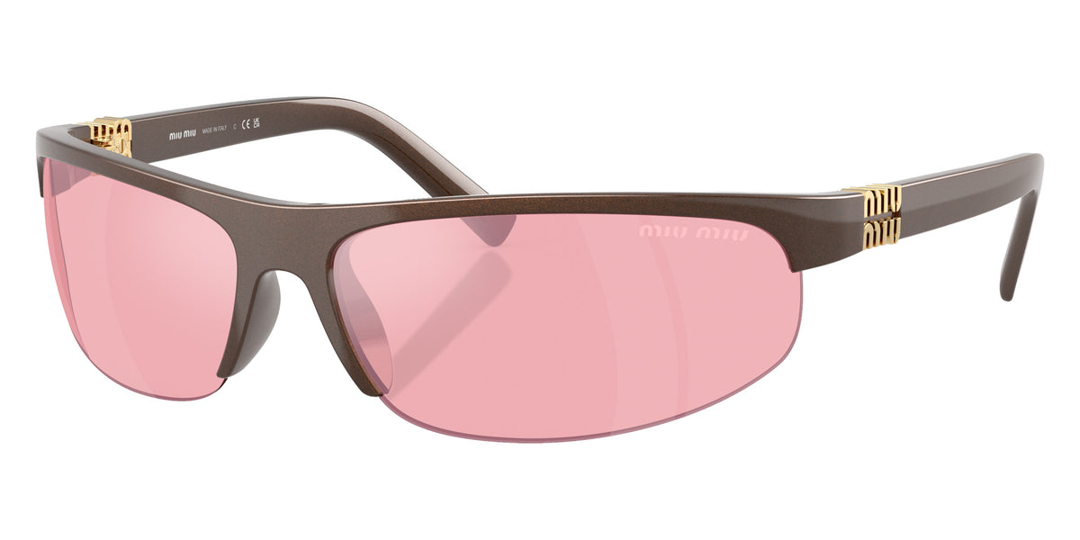 Miu Miu® MU A02S Sunglasses MU A02S 14Y70J 70 - Cocoa Metal