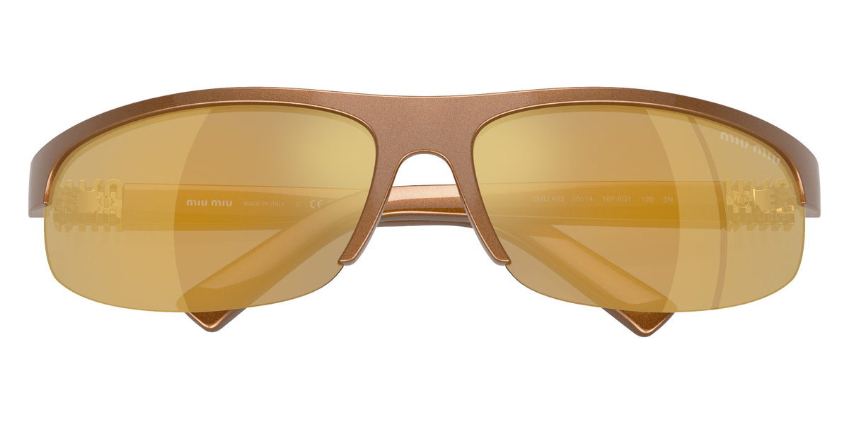 Miu Miu® MU A02S Sunglasses MU A02S 16Y8G1 70 - Rust Metal