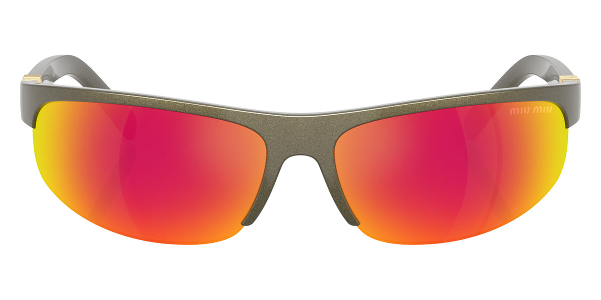 Miu Miu® MU A02S Sunglasses MU A02S 17Y5M0 70 - Kaki Metal
