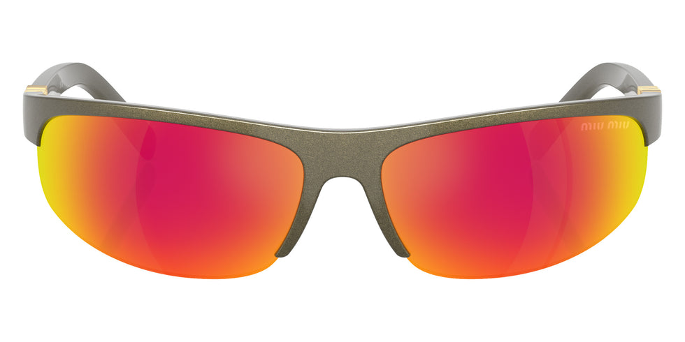 Miu Miu® MU A02S Sunglasses MU A02S 17Y5M0 70 - Kaki Metal