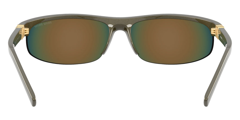 Miu Miu® MU A02S Sunglasses MU A02S 17Y5M0 70 - Kaki Metal