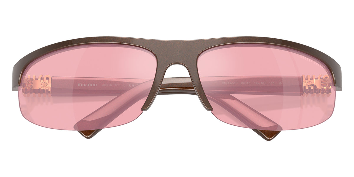 Miu Miu® MU A02SF Sunglasses MU A02SF 14Y70J 68 - Cocoa Metal