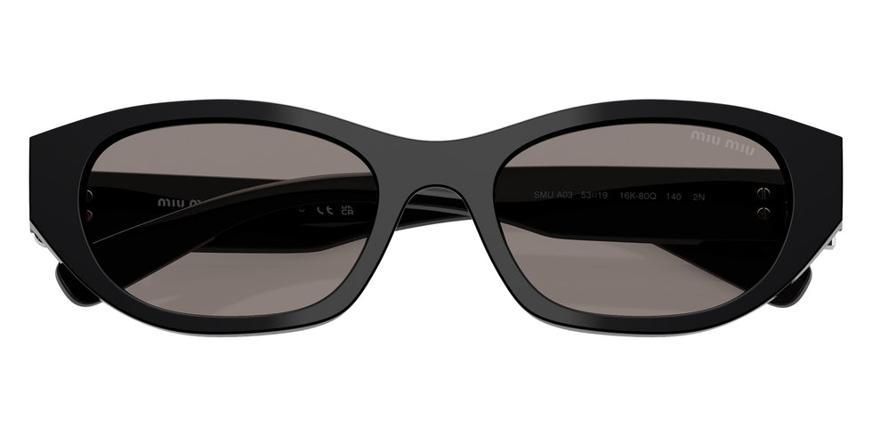 Miu Miu® MU A03S Sunglasses MU A03S 16K80Q 53 - Black