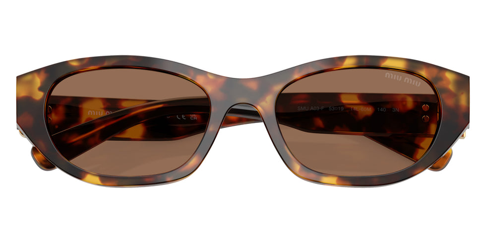 Miu Miu® MU A03SF Sunglasses MU A03SF 14L60M 53 - Honey Havana