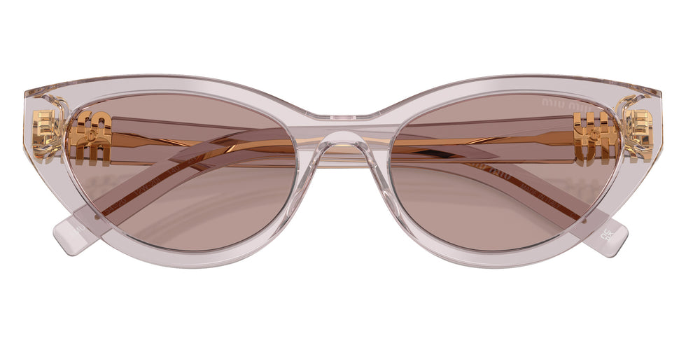 Miu Miu® MU A04S Sunglasses MU A04S 12W20I 54 - Mauve Transparent