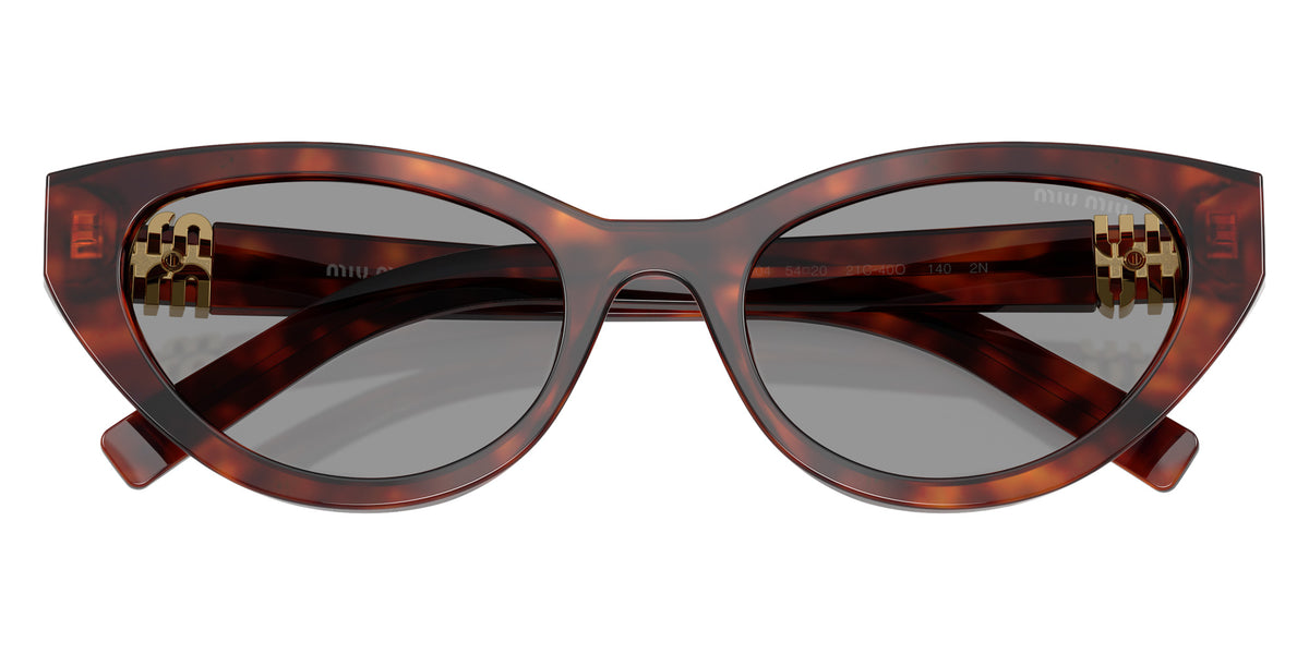Miu Miu® MU A04S Sunglasses MU A04S 21C40O 54 - Havana Mahogany