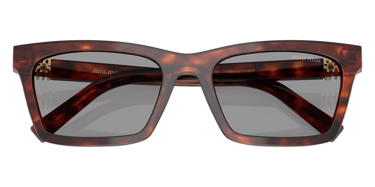 Miu Miu® MU A05S Sunglasses MU A05S 21C40O 55 - Havana Mahogany