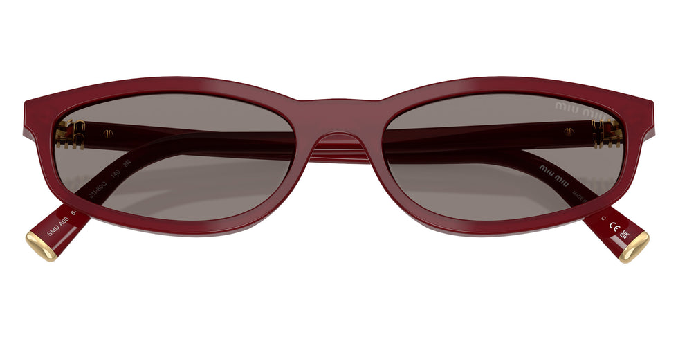 Miu Miu® MU A06S Sunglasses MU A06S 21I80Q 54 - Opaline Bordeaux