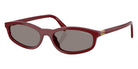 Miu Miu® MU A06SF Sunglasses MU A06SF 21I80Q 54 - Opaline Bordeaux