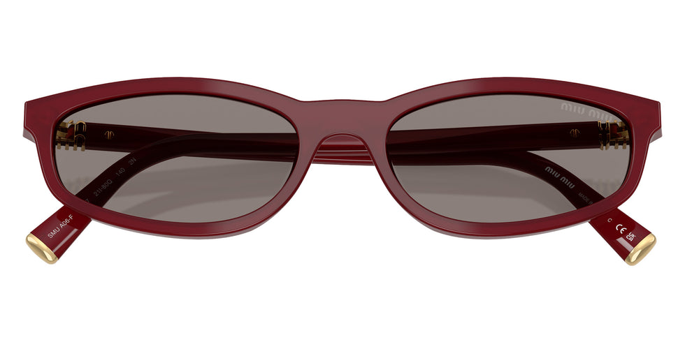 Miu Miu® MU A06SF Sunglasses MU A06SF 21I80Q 54 - Opaline Bordeaux