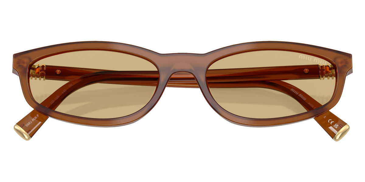 Miu Miu® MU A06SF Sunglasses MU A06SF 22I10R 54 - Opaline Amber