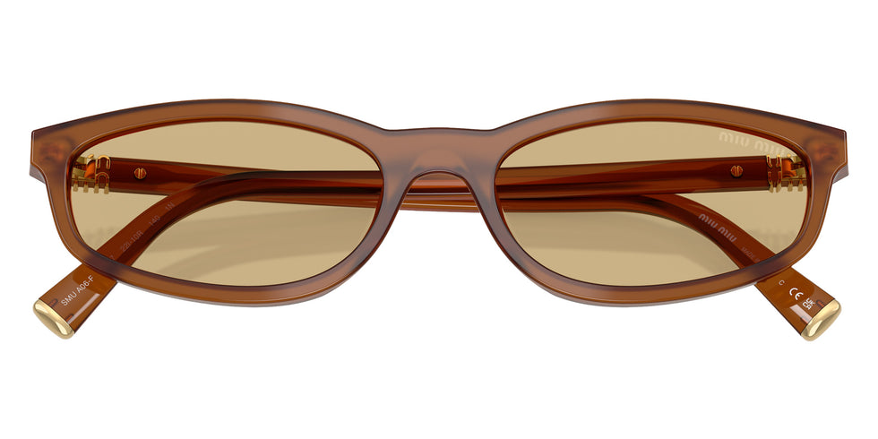 Miu Miu® MU A06SF Sunglasses MU A06SF 22I10R 54 - Opaline Amber
