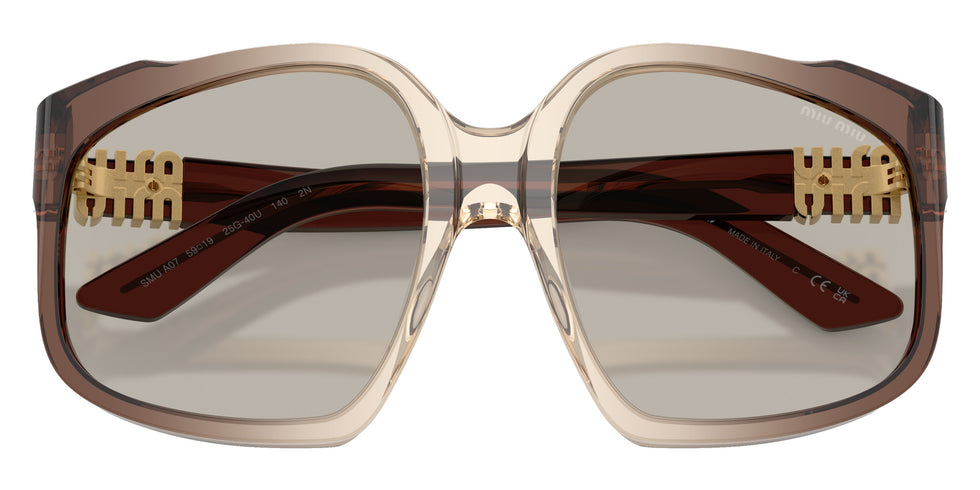 Miu Miu® MU A07S Sunglasses MU A07S 25G40U 59 - Brown