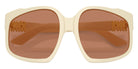 Miu Miu® MU A07SF Sunglasses MU A07SF 21D90Q 59 - White Milk