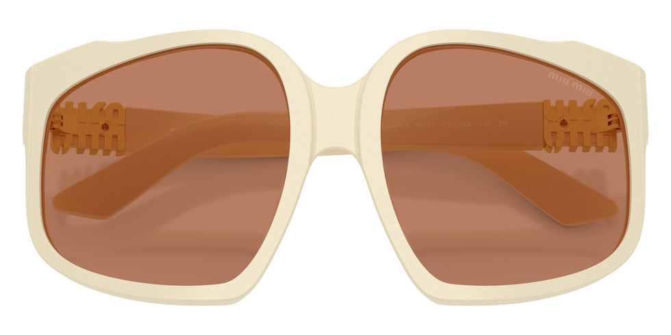 Miu Miu® MU A07SF Sunglasses MU A07SF 21D90Q 59 - White Milk